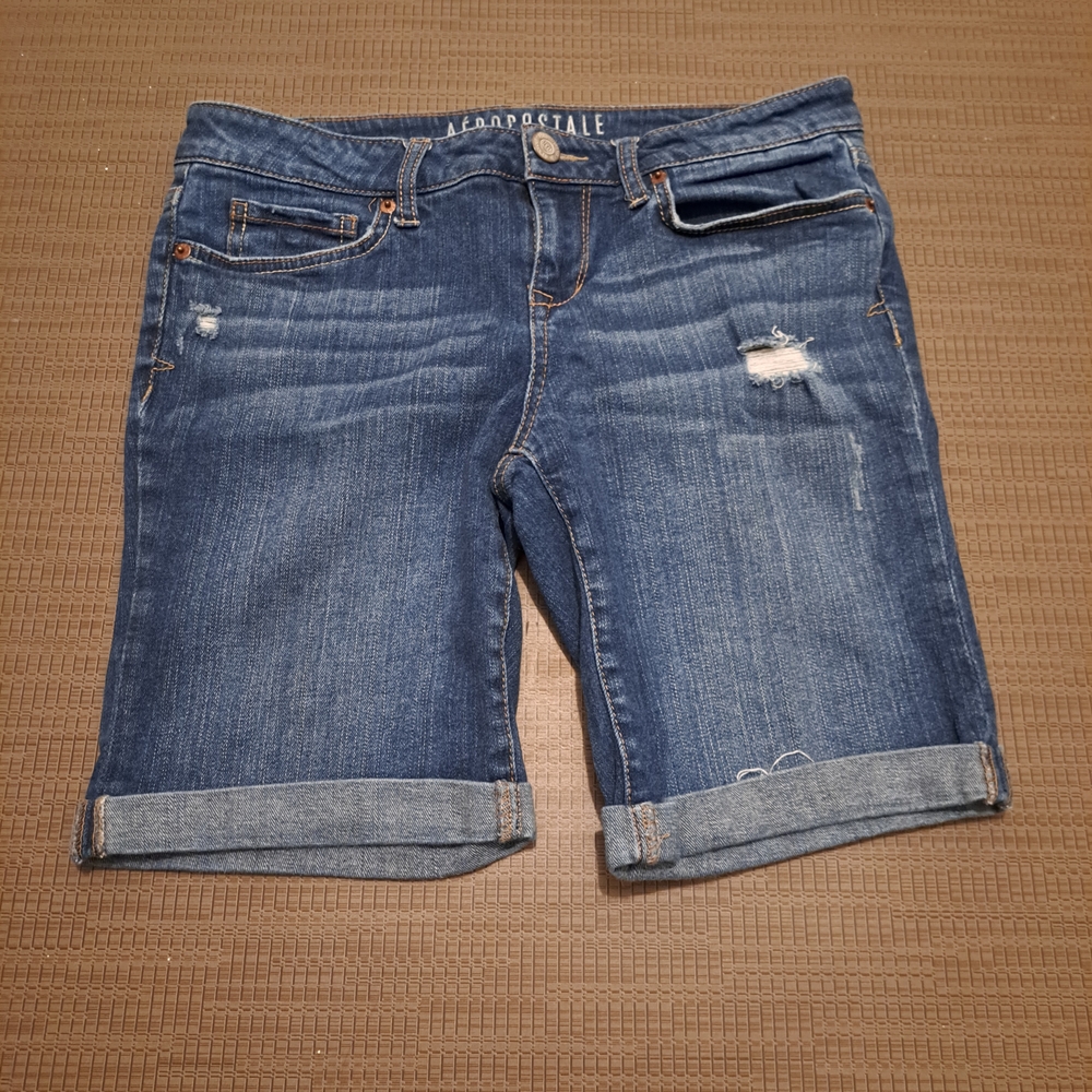 Aeropostale Blue Denim Women Shorts Size 28